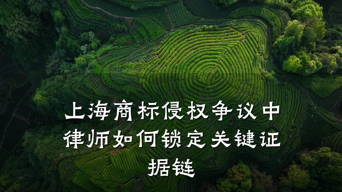 上海商标侵权争议中律师如何锁定关键证据链