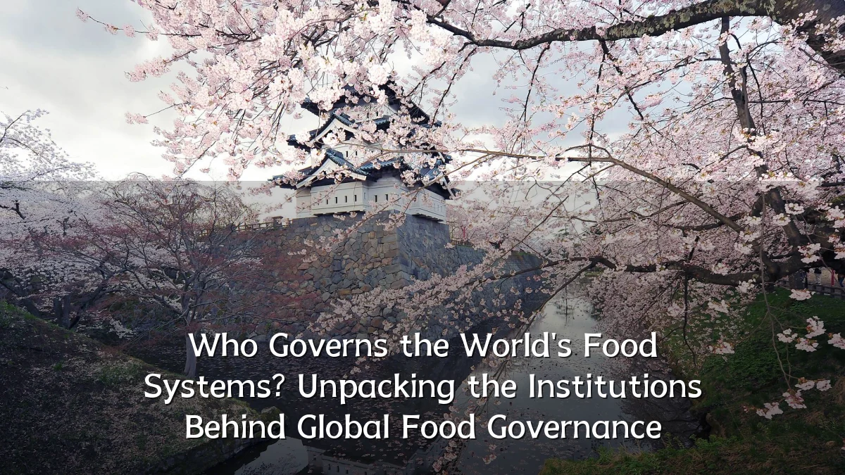 Who Governs the World's Food Systems? Unpacking the Institutions Behind Global Food Governance