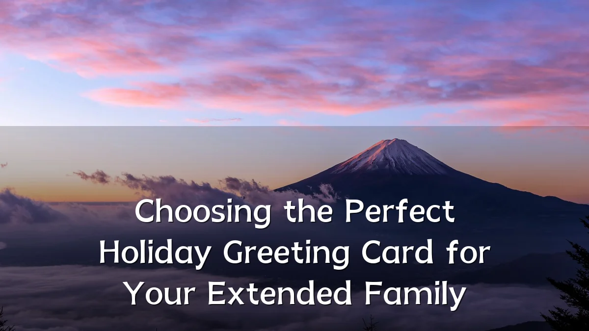 Choosing the Perfect Holiday Greeting Card for Your Extended Family