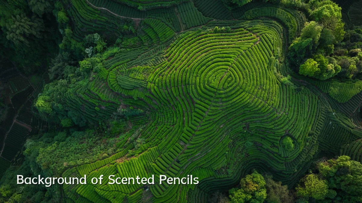 Background of Scented Pencils