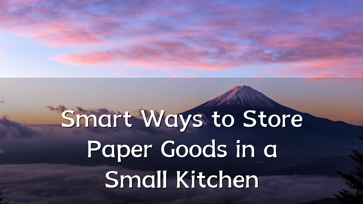 Smart Ways to Store Paper Goods in a Small Kitchen
