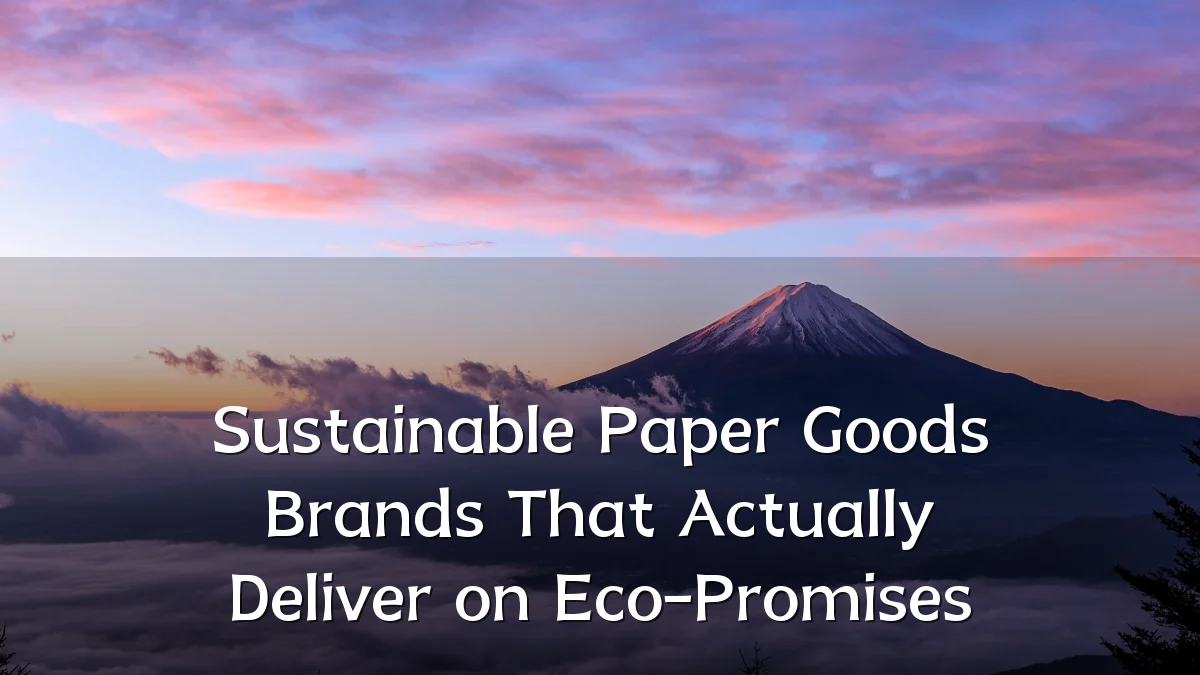 Sustainable Paper Goods Brands That Actually Deliver on Eco-Promises