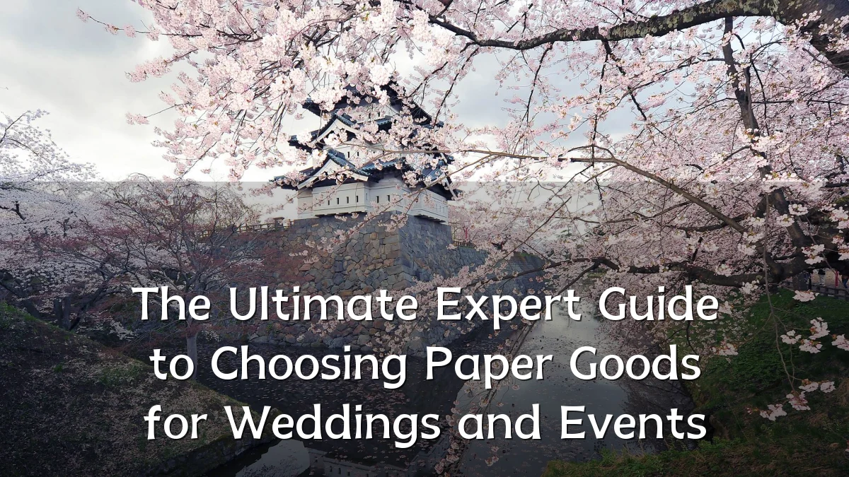 The Ultimate Expert Guide to Choosing Paper Goods for Weddings and Events