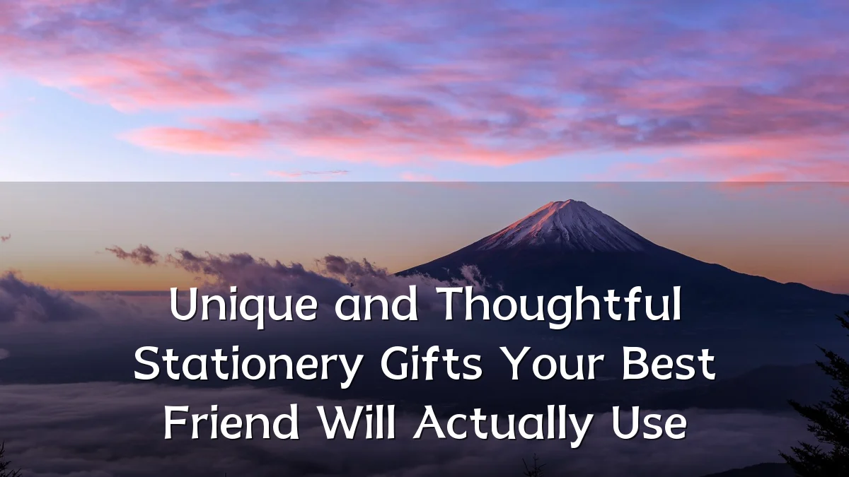 Unique and Thoughtful Stationery Gifts Your Best Friend Will Actually Use