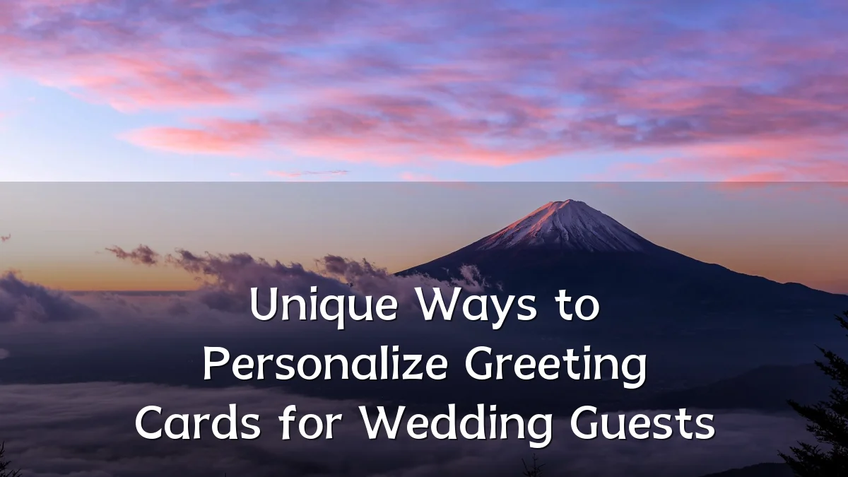 Unique Ways to Personalize Greeting Cards for Wedding Guests