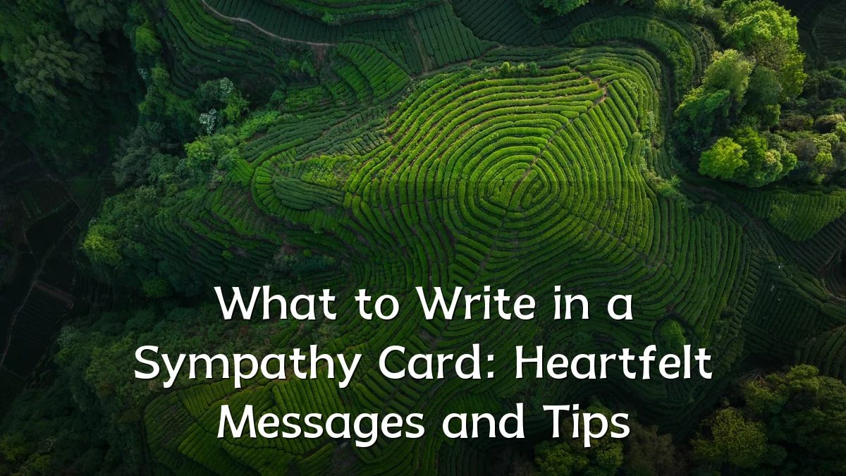 What to Write in a Sympathy Card: Heartfelt Messages and Tips