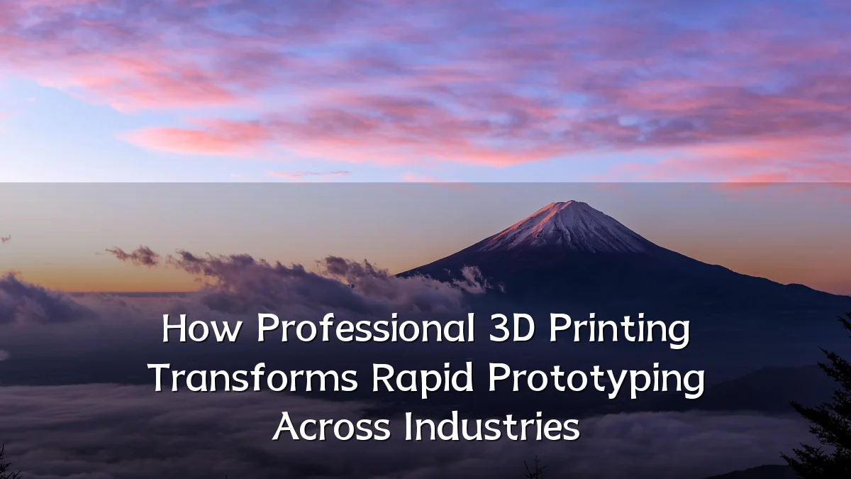 How Professional 3D Printing Transforms Rapid Prototyping Across Industries