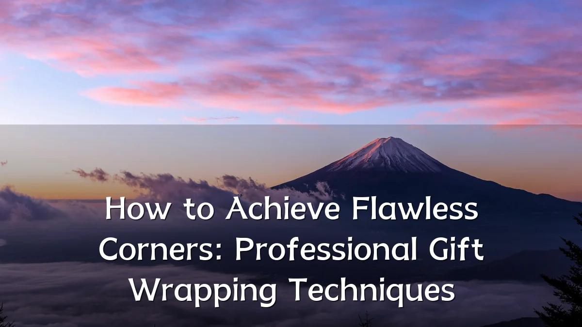 How to Achieve Flawless Corners: Professional Gift Wrapping Techniques