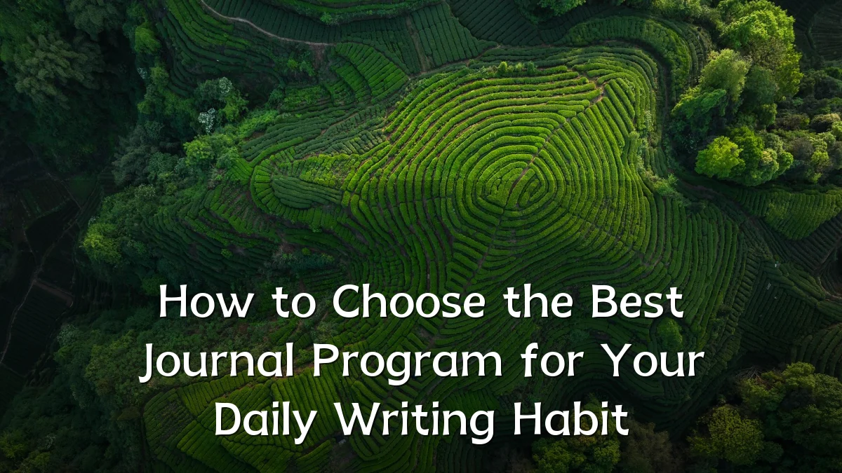How to Choose the Best Journal Program for Your Daily Writing Habit