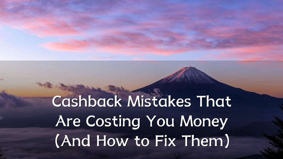 Cashback Mistakes That Are Costing You Money (And How to Fix Them)